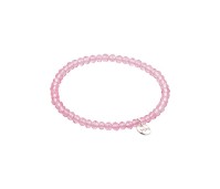 Biba armband crystal zacht roze
