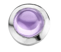 Enchanted round cabochon lavender