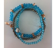 Biba armbanden set 16 oriental blue