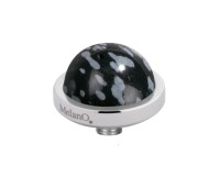 Melano Vivid zetting edelsteen snowflake obsidian