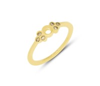 Melano Twisted ring Thera champagne gold