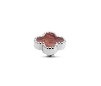 Melano Twisted zetting Gem Clover light strawberry quartz