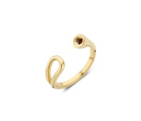 Melano Twisted ring open loop gold
