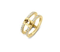 Melano Twisted ring Trista CZ gold