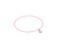 Biba armband crystal zacht roze 1 mm