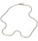 Melano snake ketting stainless steel 1,35 mm gold plated