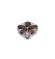 Melano Twisted zetting crystal flake dark brown