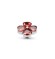 Melano Twisted zetting heart clover dark garnet