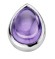 Enchanted drop cabochon amathyst