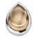 Enchanted drop cabochon champagne