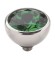 Melano Twisted zetting zirkonia emerald green 6 mm