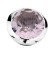Enchanted bracelet element round pink amethyst facet silver