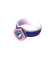 Sample Melano Vivid ring ceramic white/blue met zetting maat 60