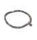 Biba armband natuursteen gemêleerd donker grijs 4 mm