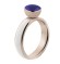 Melano Twisted ring resin white-rose gold