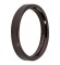 Melano Stainless Steel aanschuifring black mat