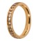 Melano Stainless Steel aanschuifring gold crystal