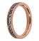 Melano Stainless Steel aanschuifring rose gold aqua