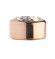 Melano Stainless Steel zetting rose rond zirkonia citrine