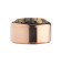 Melano Stainless Steel zetting rose rond zirkonia coffee