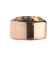Melano Stainless Steel zetting rose rond zirkonia smoked topaz