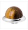 Melano Stainless Steel zetting special stone tigereye bol