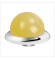 Melano Stainless Steel zetting special stone yellow calcite bol 8 mm