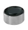 Melano Stainless Steel zetting rond zirkonia black