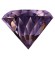 Melano Brilliant zetting zirkonia purple
