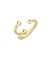 Melano Twisted ring trio gold
