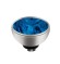 Melano Twisted zetting zirkonia blue 4 mm