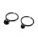 Sample Melano Friends ringen black stainless steel maat 59