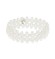 Biba armband crochet vlak white