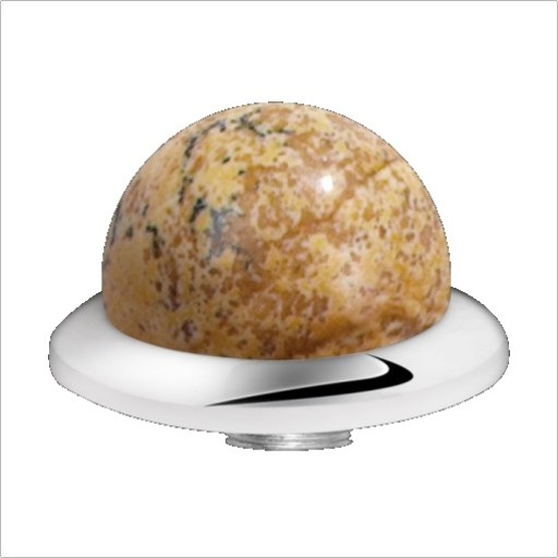 Stainless Steel zetting special stone picture jasper bol- webwinkel