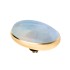 Melano Twisted zetting oval moonstone