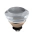 Melano Twisted zetting round crystal