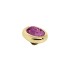 Melano Twisted zetting oval 10 mm amethyst