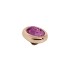 Melano Twisted zetting oval 10 mm amethyst