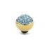 Melano Twisted zetting shiny stone aquamarine 8 mm