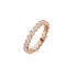 Friends ring wave CZ crystal