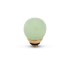 Melano Twisted zetting CZ ball facet soft green