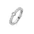 Melano Twisted ring wave CZ stainless steel
