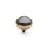 Qudo Interchangeable top Bottone 11,5 mm dark grey pearl 