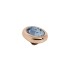 Melano Twisted zetting oval 8 mm denim blue