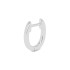 Doodles oorringen ovaal zilver