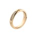 Melano Twisted ring CZ gold