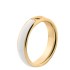 Melano Twisted ring resin white-gold