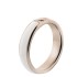 Melano Twisted ring resin white-rose gold