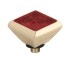 Melano Twisted zetting vierkant china red