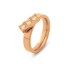 Melano Twisted ring Tripple CZ set